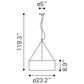Zuo Modern Jena Ceiling Lamp in Chrome, , large