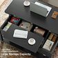HOMLUX Lift Top Coffee Table in Black, , large