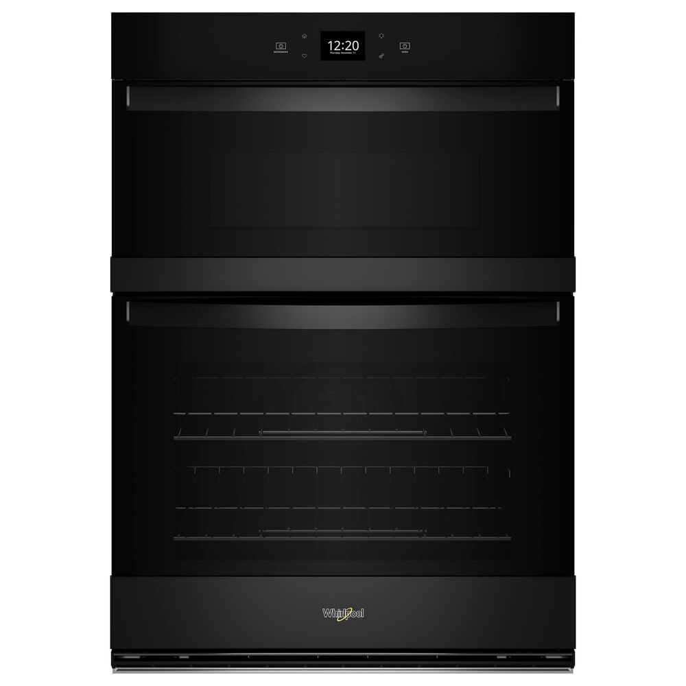 Whirlpool 27" Self-Cleaning Convection Air Fry Convection Smart Microwave Wall Oven Combo in Black, , large