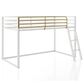 Furniture of America Haven Twin Loft Bed in White and Gold, , large