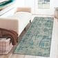 Dalyn Rug Company Brisbane Abstract 2"3" x 7"6" Teal Runner, , large
