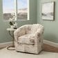 Linon Home Decor Bonnie Swivel Club Chair in Sea Swirl, , large