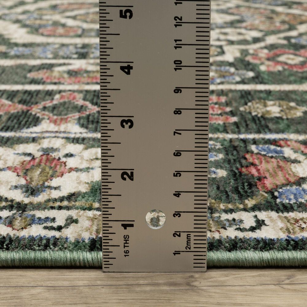 Oriental Weavers Hastings 2&#39;3&quot; x 7&#39;6&quot; Green Runner, , large