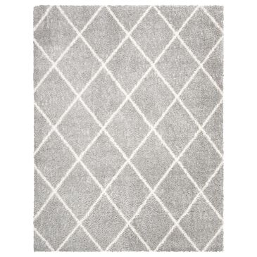 Safavieh Parma Shag PMA515G 8" x 10" Grey and Cream Area Rug, , large