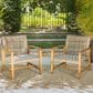 Hearth and Haven Hampton Club Chair in Natural and Gray (Set of 2), , large