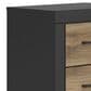 Ashley Vertani 2-Drawer Nightstand in Black and Honey Brown, , large