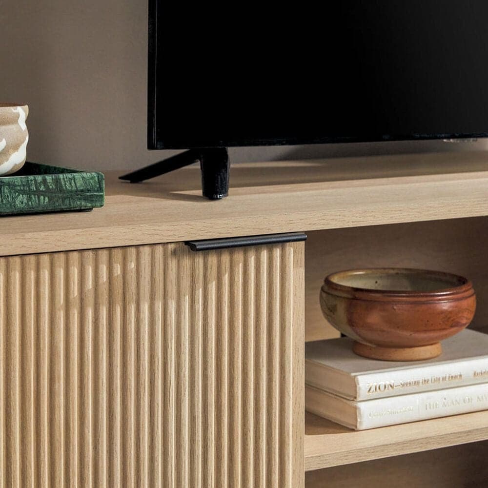 Walker Edison Chloe 70&quot; TV Stand in Coastal Oak, , large