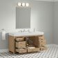 37B Alanya 60" Single Bathroom Vanity in Warm Oak with White Composite Stone Top, , large