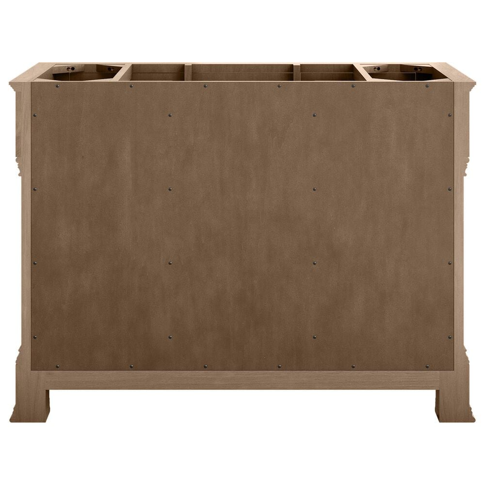 James Martin Vanities Brookfield 48&quot; Single Bathroom Vanity in Pecan with Single Hole 3 cm White Zeus Quartz Top and Rectangular Sink, , large