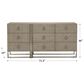 Bernhardt Linea 9-Drawer Dresser in Cerused Greige and Textured Graphite, , large