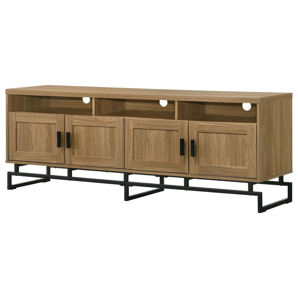 Everly Living Regna 60" TV Stand in Brown, , large