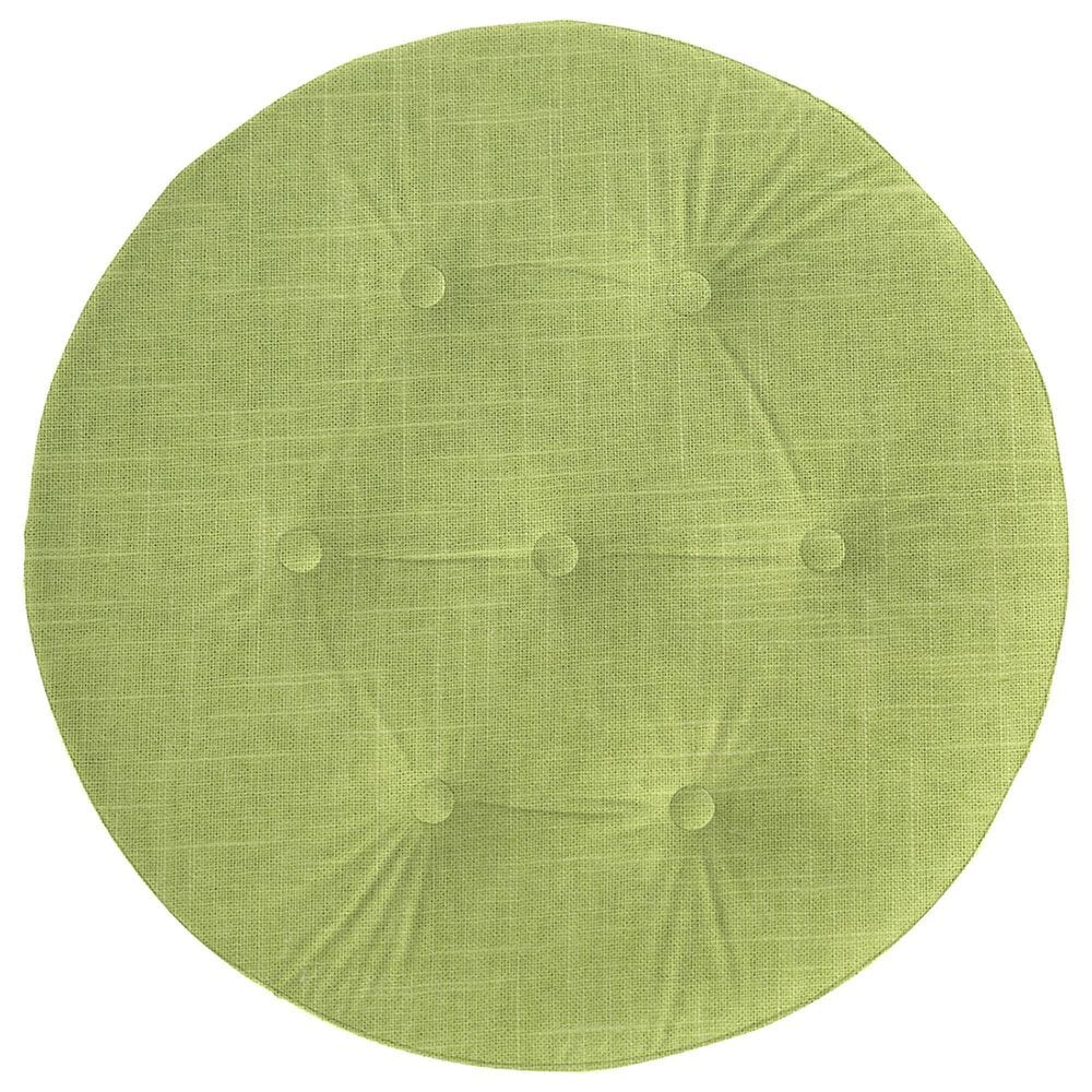 Jennifer Taylor Home Yolanda Standard Ottoman in Bright Chartreuse and Ivory, , large