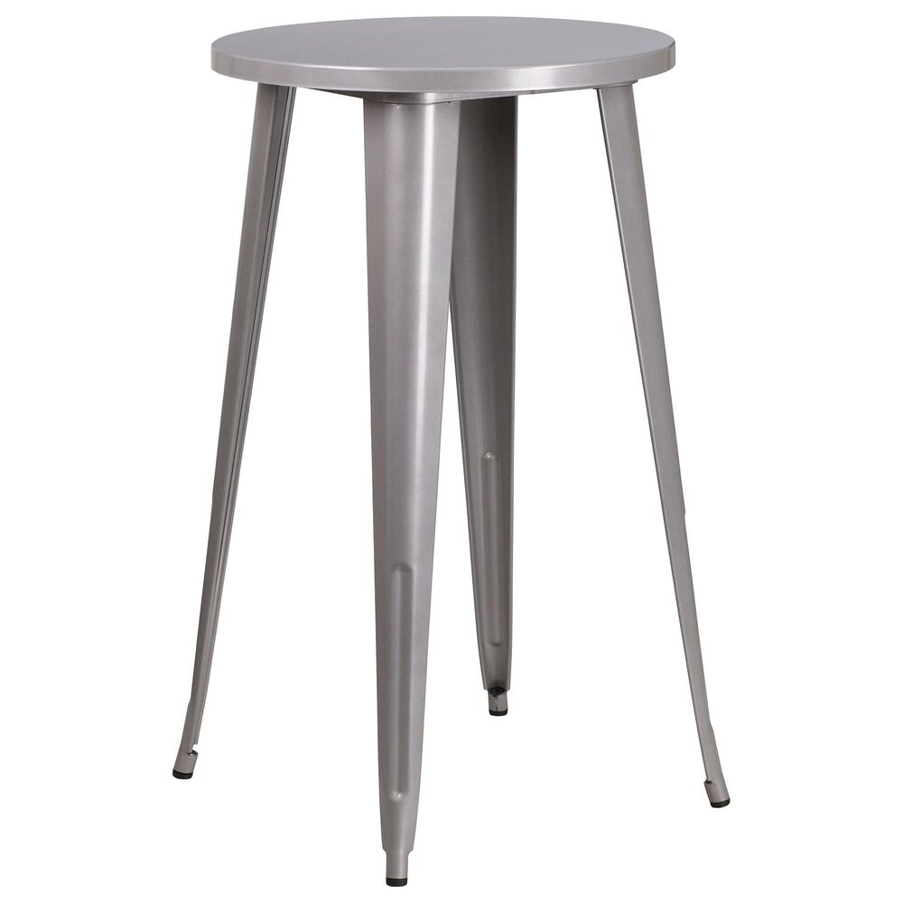 Flash Furniture 24" Round Bar Table in Gray, , large