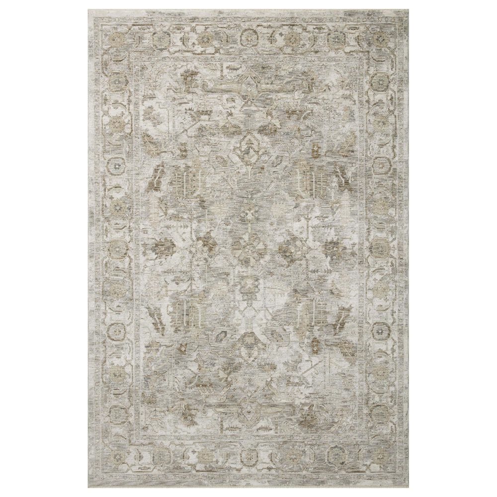 Amber Lewis x Loloi Honora 9"6" x 13" Grey and Taupe Area Rug, , large