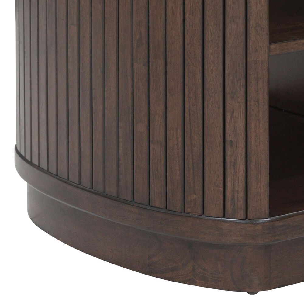 Ashley Korestone End Table in Dark Brown, , large