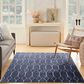 Nourison Machine Washable Series 1 6" x 9" Navy Area Rug, , large