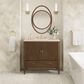 James Martin Vanities Myrrin 36" Vanity in Mid-Century Walnut with 3 cm Eternal Marfil Quartz Top, , large