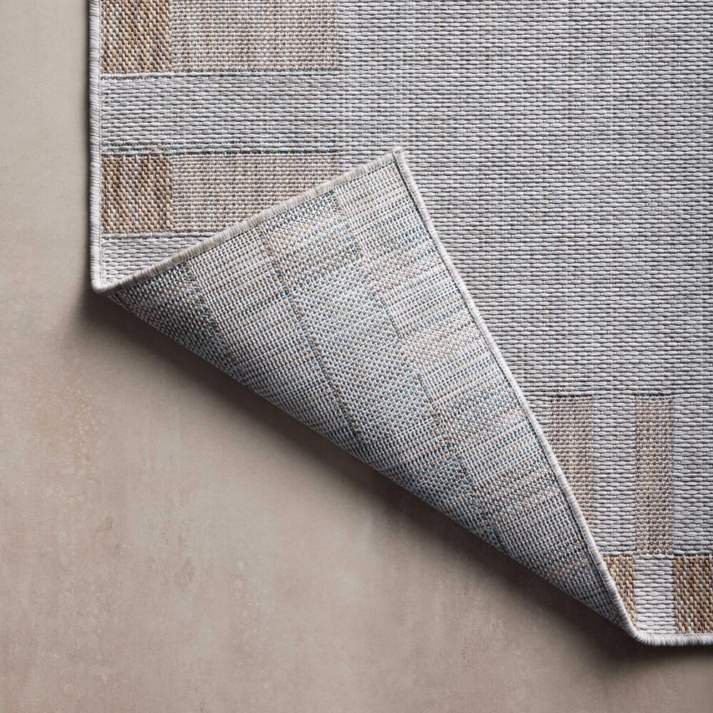 Amber Lewis x Loloi Topanga 7&#39;10&quot; x 10&#39; Silver and Natural Indoor/Outdoor Area Rug, , large