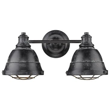 Golden Lighting Bartlett 2-Light Bath Vanity in Black Patina, , large