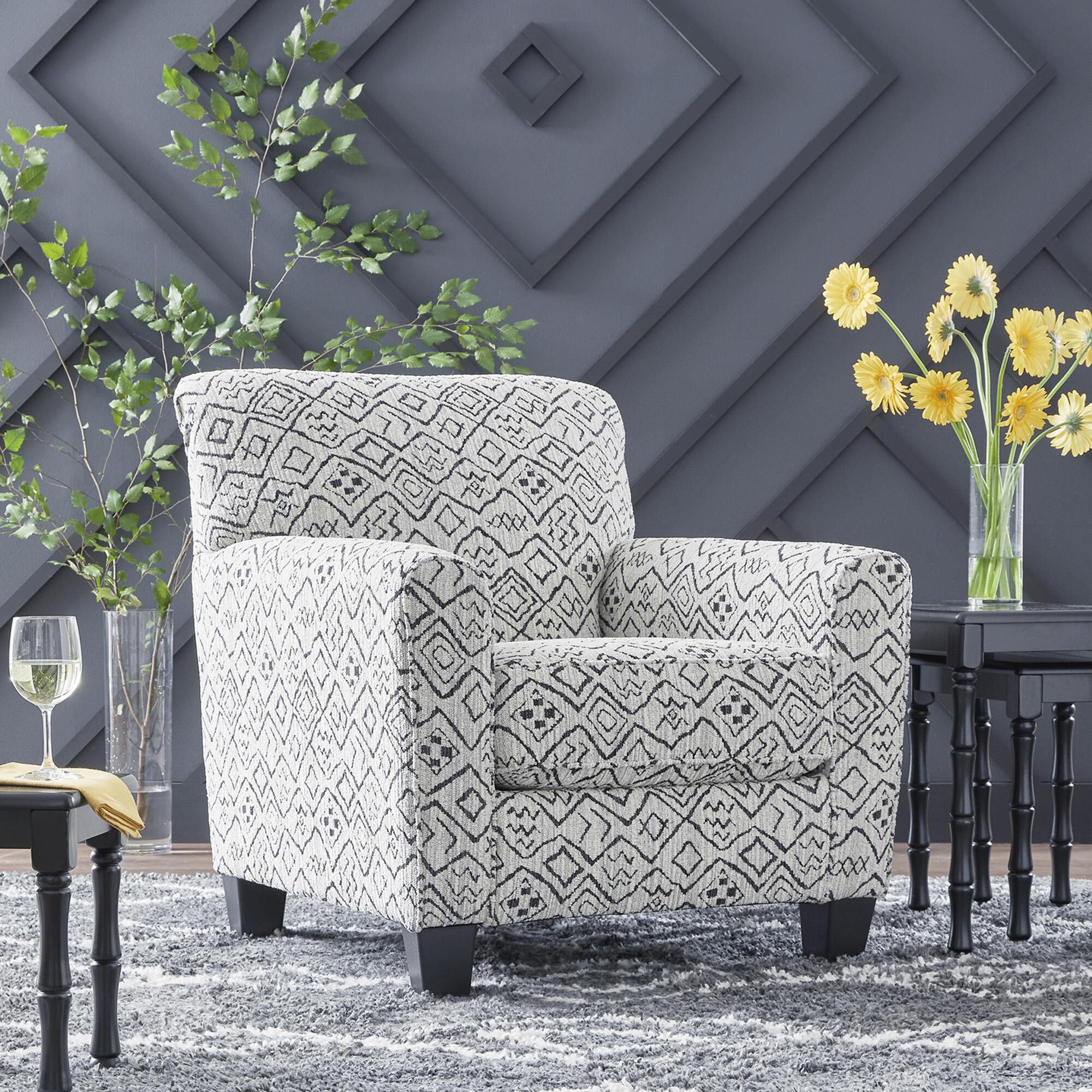 Signature Design by Ashley Hayesdale Accent Chair in Black and Cream Shop NFM