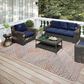 Dalyn Rug Company Sedona Floral 9" x 12" Walnut Indoor/Outdoor Area Performance Rug, , large