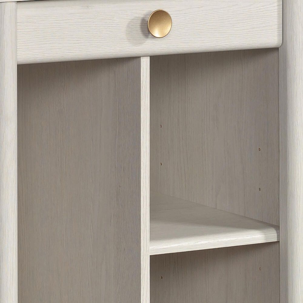 Hearth and Haven 2-Drawer Computer Desk in Light Grey, , large