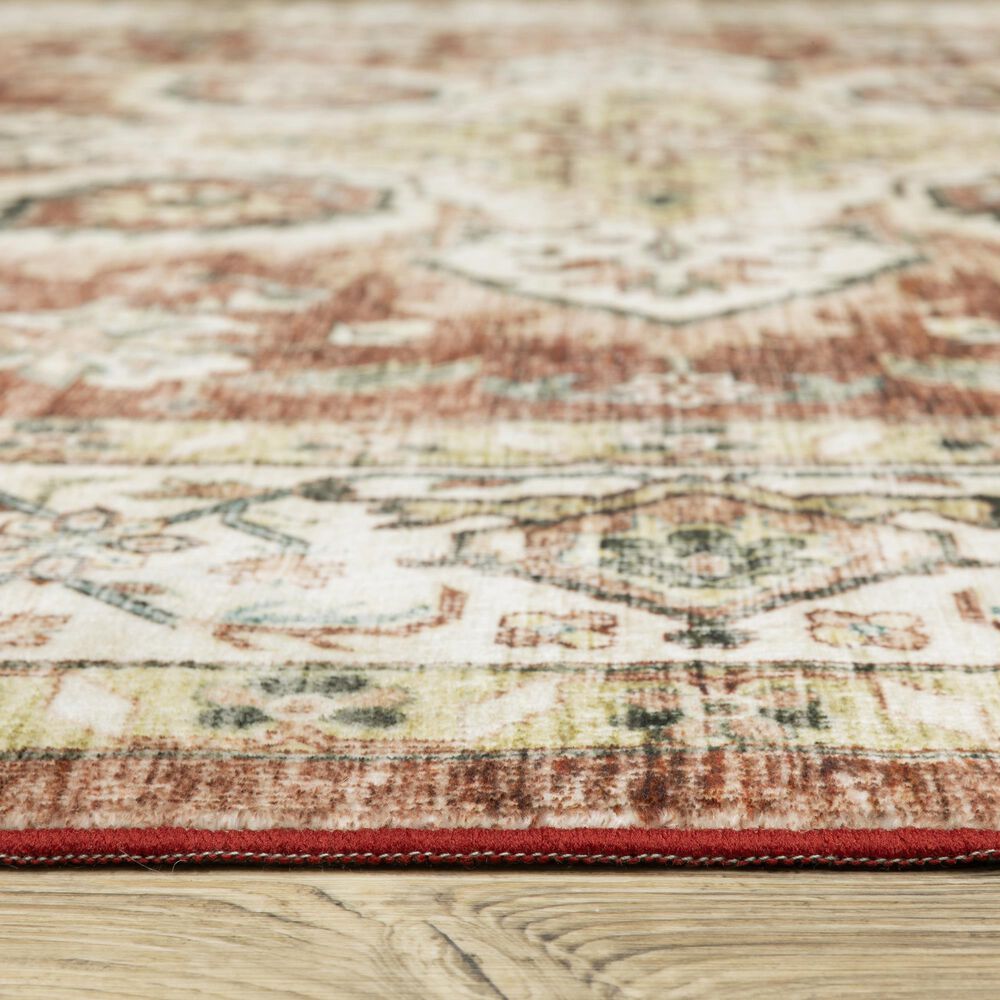 Oriental Weavers Sumter 2&#39; x 3&#39; Red and Ivory Area Rug, , large