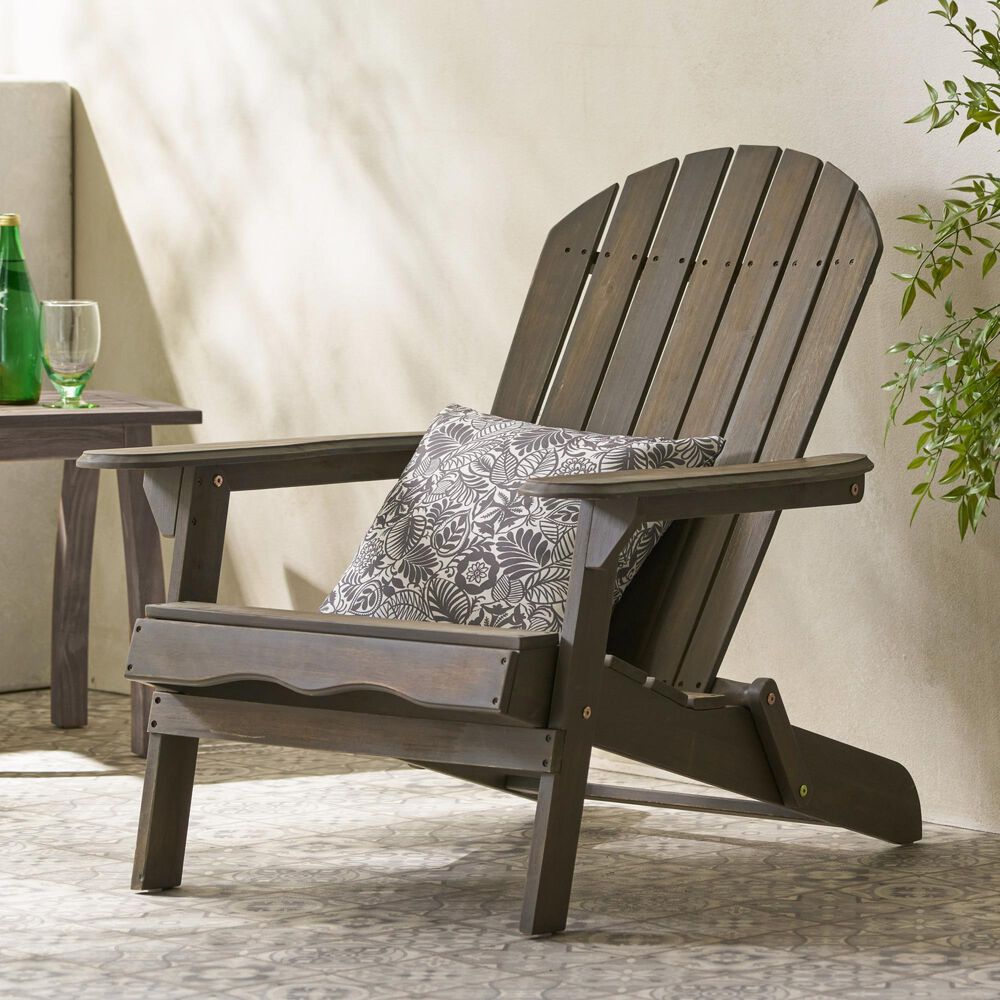 Hearth and Haven Malibu Adirondack Chair in Gray, , large