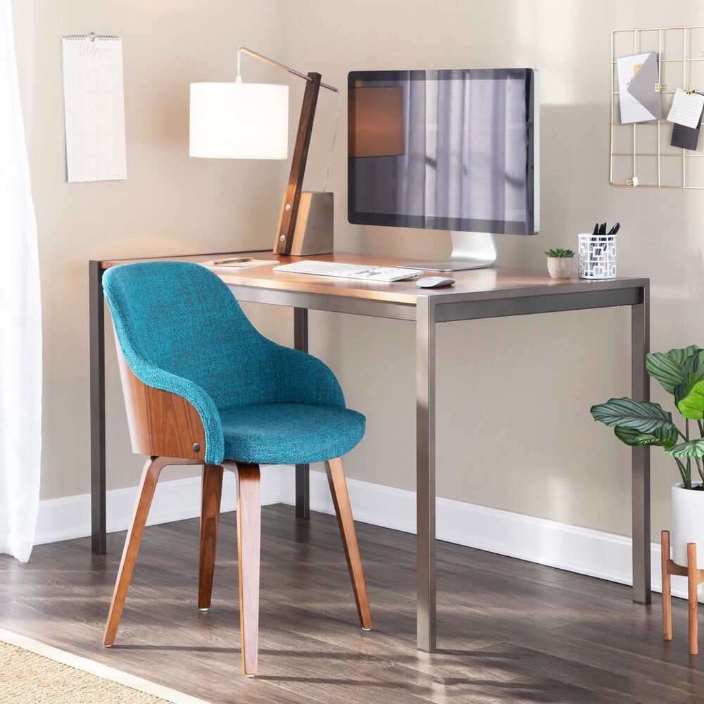 LumiSource Bacci Accent Chair in Teal, , large