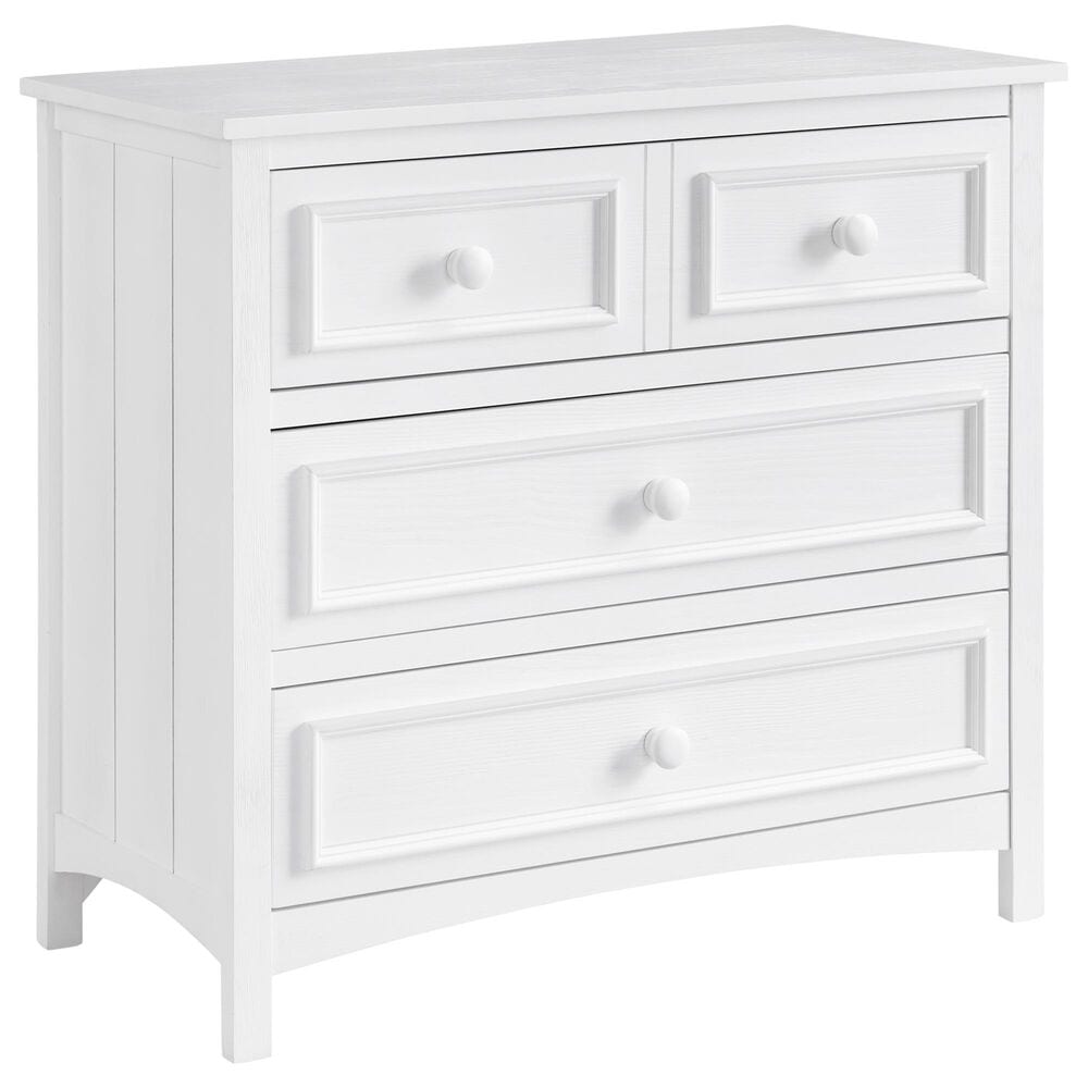 Oxford Baby Bennett 3-Drawer Dresser with Changing Topper in Rustic White, , large