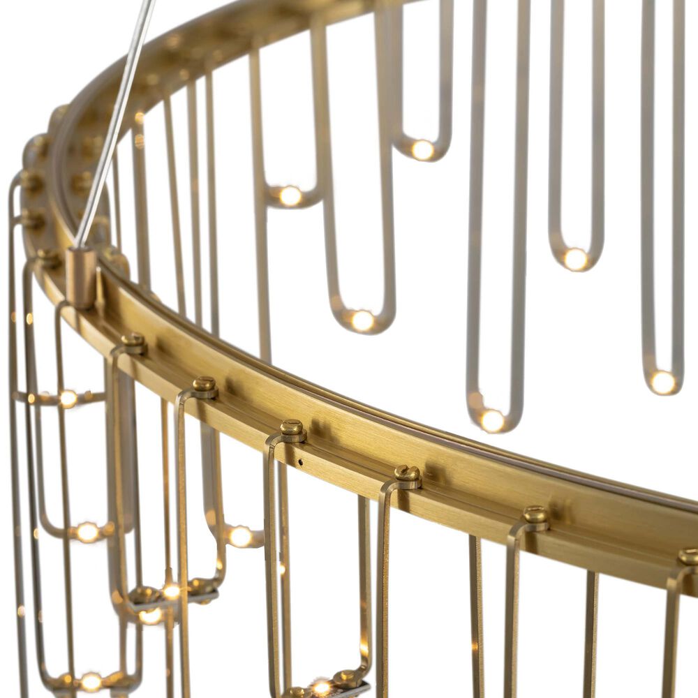 Golden Lighting Lucerna 3-Tier 1-Light LED Chandelier in Gold, , large