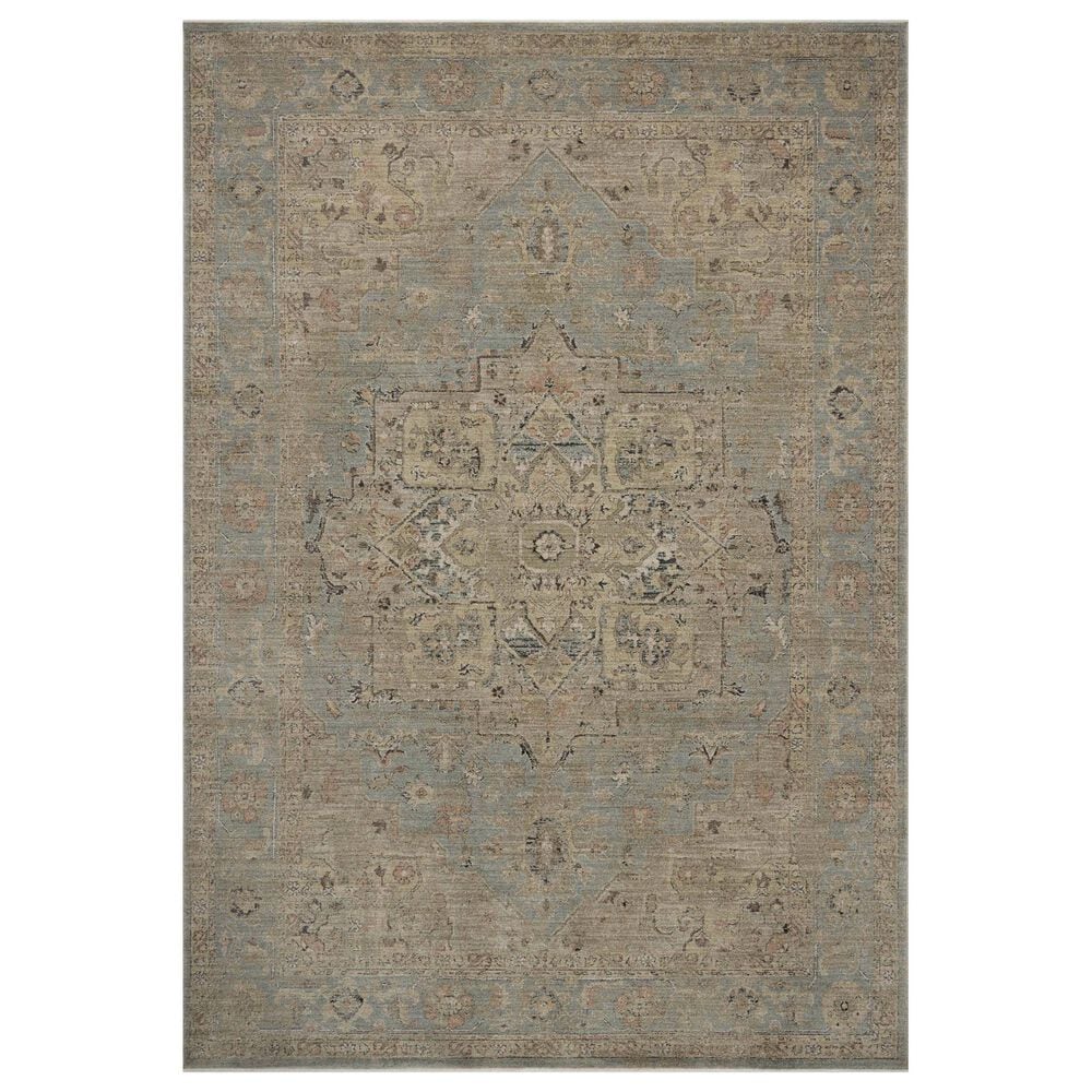 Loloi Briar Sky and Moss 3"7" x 7"9" Area Rug, , large