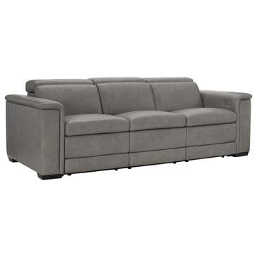 Bernhardt Lioni Power Motion Sofa in Light Grey, , large