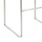 Lumisource Fuji High Back Barstool with White Velvet in Stainless Steel (Set of 2), , large