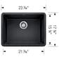 Blanco Precis 24" Single Bowl Kitchen Sink in Volcano Gray, , large