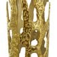 Maple and Jade 9" Abstract Drip Decorative Vase with Melting Designed Body in Satin Gold, , large