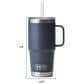 YETI Rambler 25 Oz Straw Mug with Straw Lid in White, , large