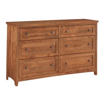 Archbold Furniture Company Emmerson 6-Drawer Dresser in Golden Pecan, , large