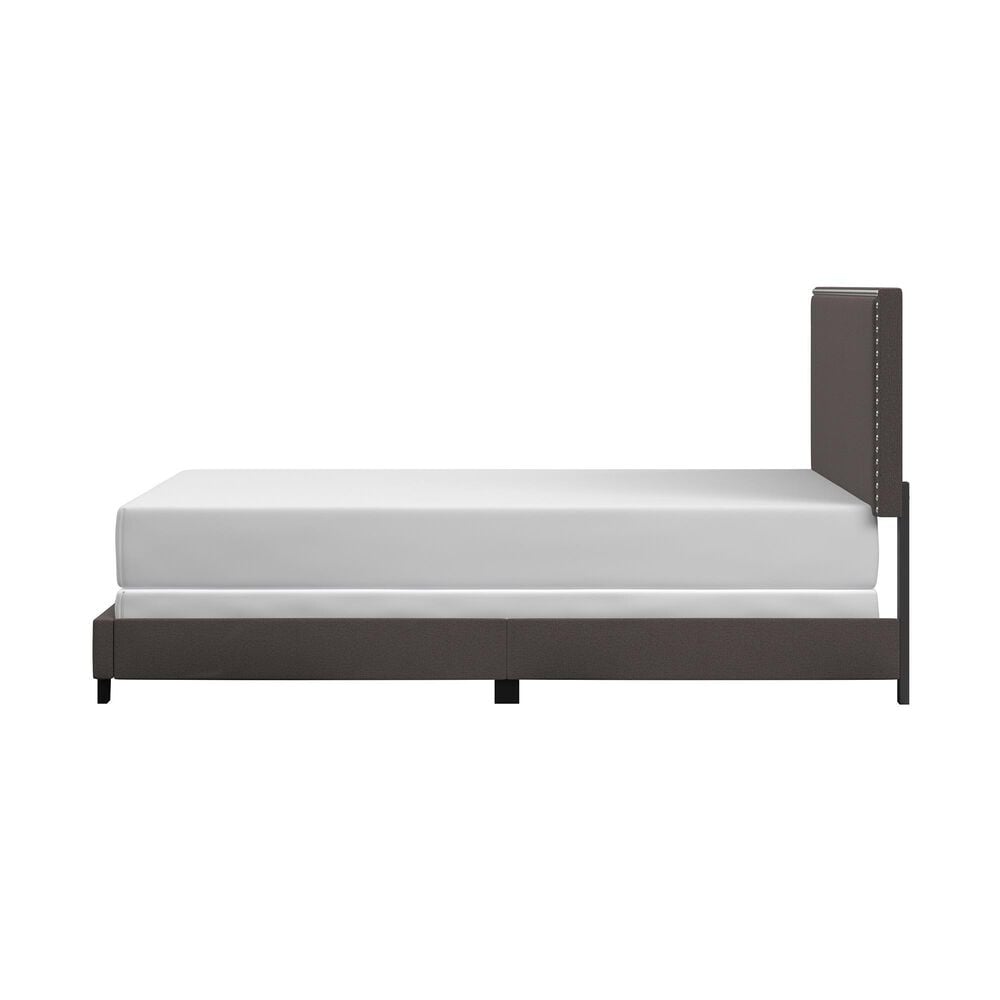 Richlands Furniture Willow King Upholstered Panel Bed in Charcoal, , large