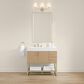 37B Mauri 36" Single Bathroom Vanity with Metal Base in Warm Oak with High-Profile 4" White Composite Stone Top, , large