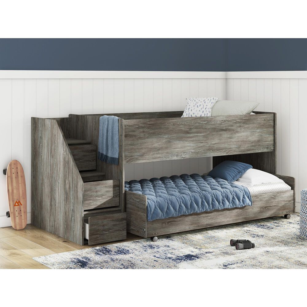 Ashley Frandern Twin Loft Bed in Gray, , large