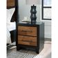Ashley Kraeburn 2-Drawer Nightstand in Brown and Satin Black, , large