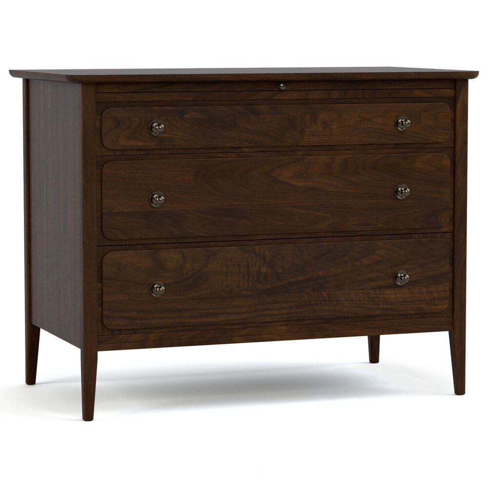 Stickley Furniture Hudson Valley Chest with Pullout Desk in Dark Roast, , large