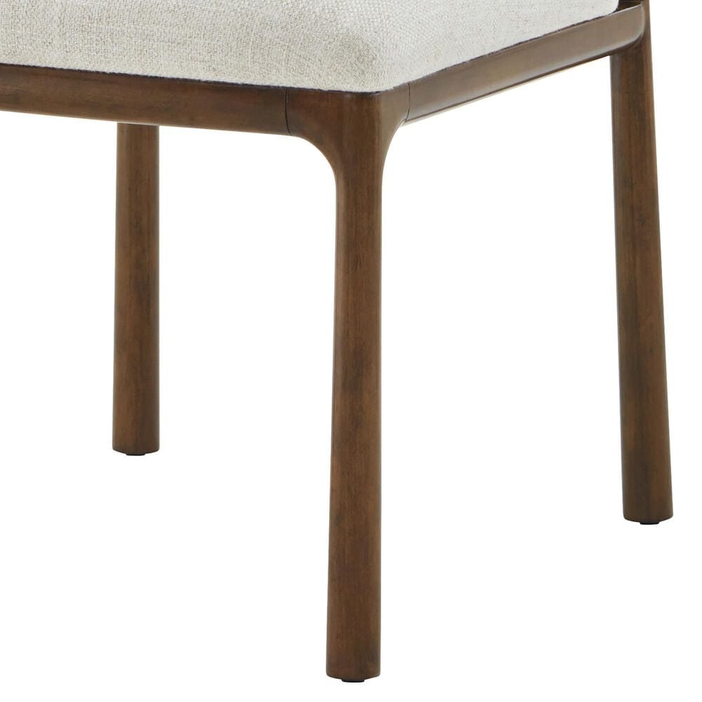 Theodore Alexander Kesden Side Chair with Halo Upholstered in Pyramid Brown, , large