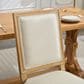Hearth and Haven Upholstered Side Chair with Square Backrest in Beige (Set of 2), , large