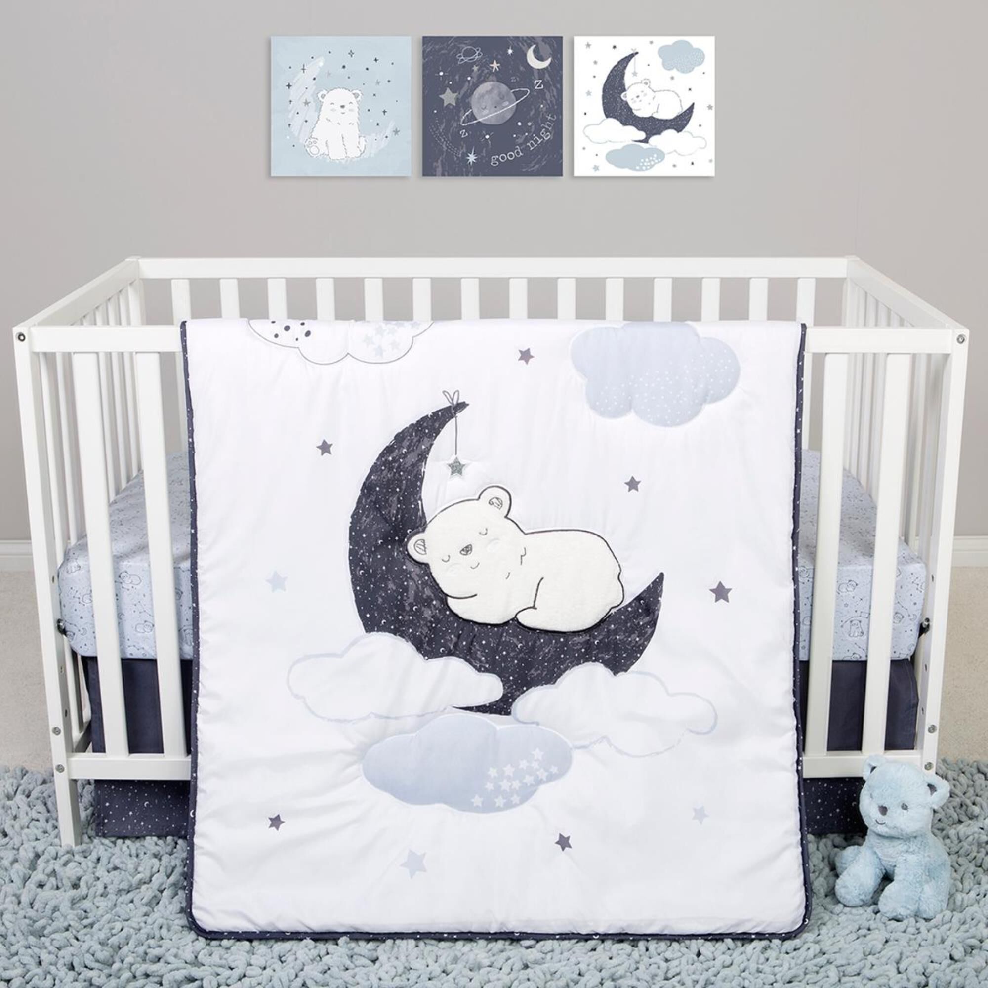 Whale baby crib set sales