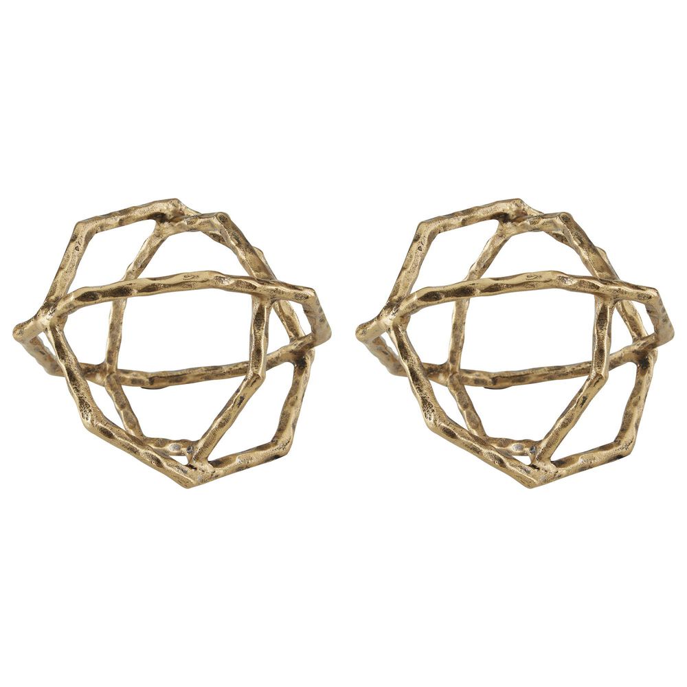 Ashley Laddington Sculpture in Antique Brass (Set of 2), , large