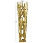 Maple and Jade 9" Abstract Drip Decorative Vase with Melting Designed Body in Satin Gold, , large