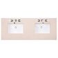 James Martin Vanities Bristol 60" Double Bathroom Vanity in Bright White with 3 cm Eternal Marfil Quartz Top and Rectangular Sinks, , large