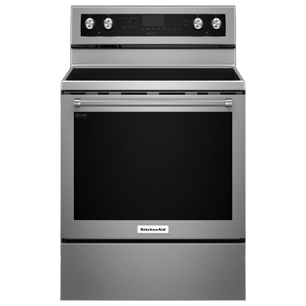 KitchenAid 4pc Kitchen Package with Refrigerator, Range, Microwave, and Dishwasher in Stainless Steel, , large